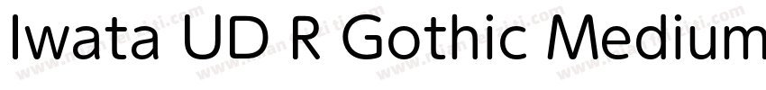 Iwata UD R Gothic Medium字体转换